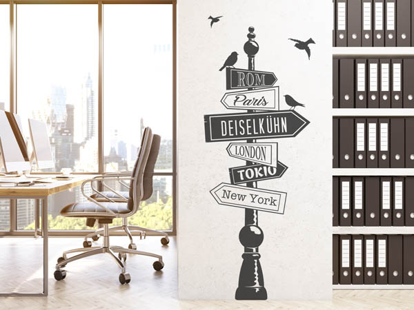 Wandtattoo Deiselkühn Wegweiser