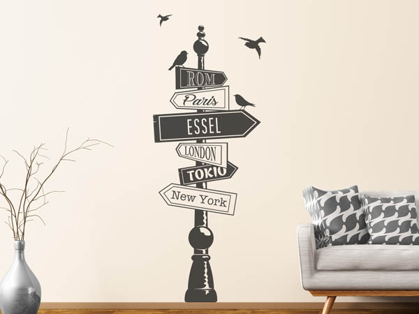 Wandtattoo Essel Wegweiser
