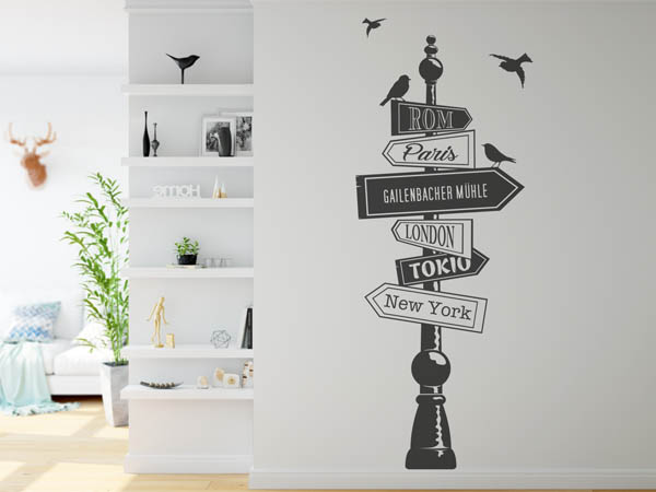 Wandtattoo Gailenbacher Mühle Wegweiser