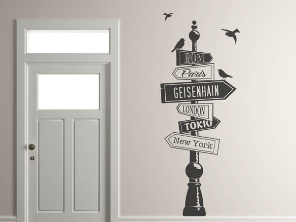 Wandtattoo Geisenhain Wegweiser
