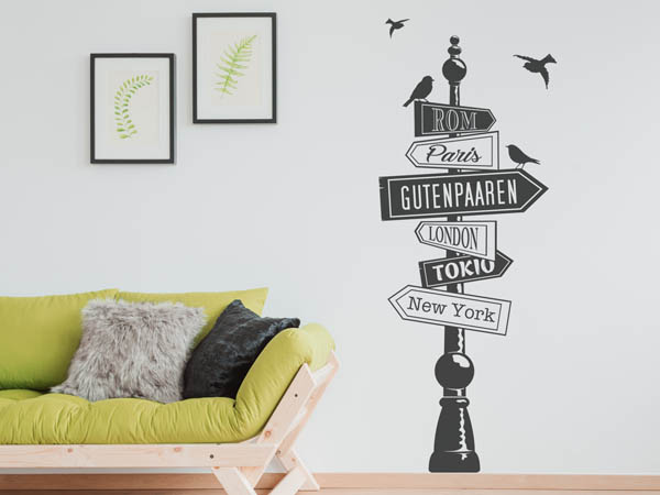 Wandtattoo Gutenpaaren Wegweiser