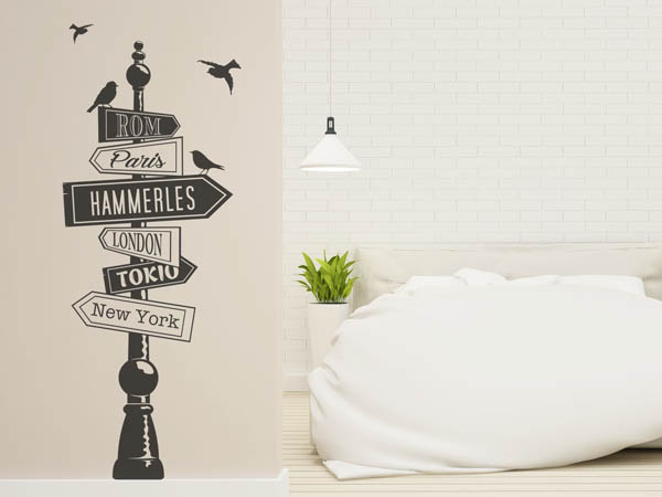 Wandtattoo Hammerles Wegweiser