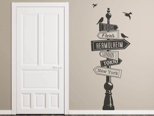 Wandtattoo Hermülheim Wegweiser