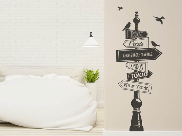 Wandtattoo Herzebrock-Clarholz Wegweiser