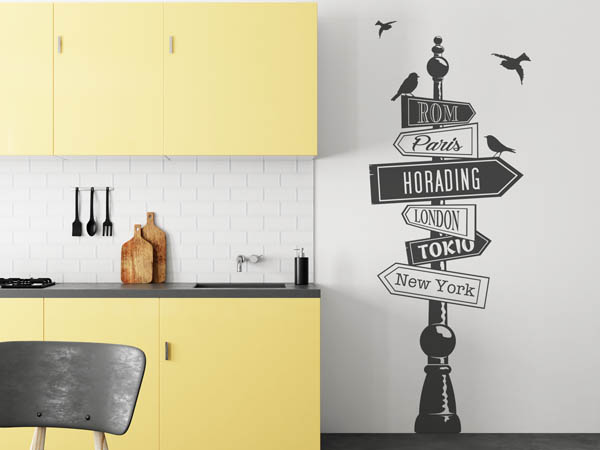 Wandtattoo Horading Wegweiser