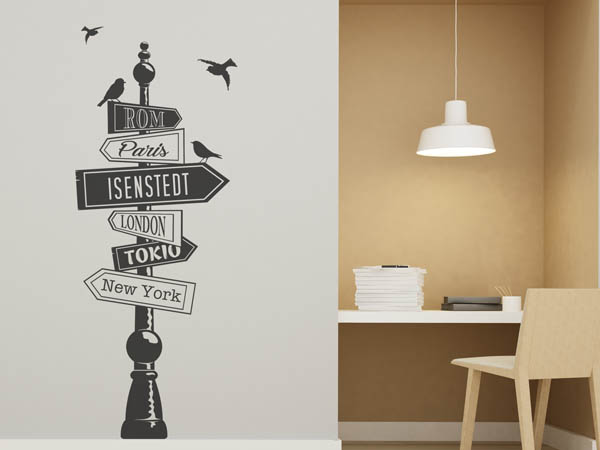 Wandtattoo Isenstedt Wegweiser