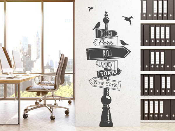 Wandtattoo Koj Wegweiser