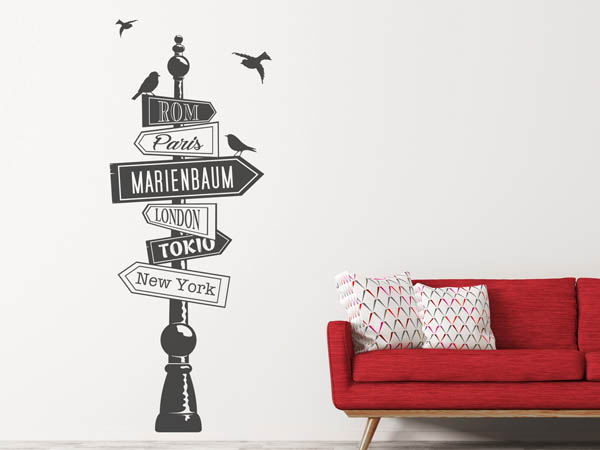 Wandtattoo Marienbaum Wegweiser