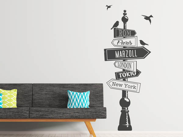Wandtattoo Marzoll Wegweiser