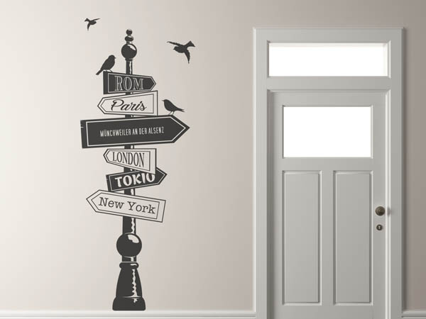 Wandtattoo Münchweiler an der Alsenz Wegweiser