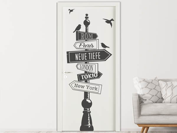 Wandtattoo Neue Tiefe Wegweiser