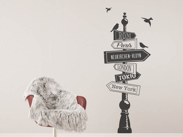 Wandtattoo Neukirchen-Vluyn Wegweiser