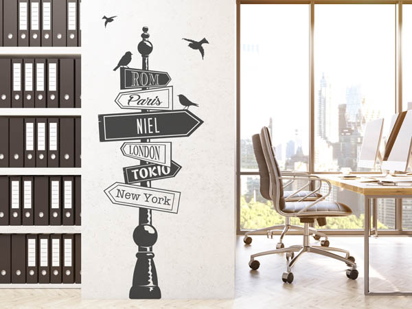 Wandtattoo Niel Wegweiser