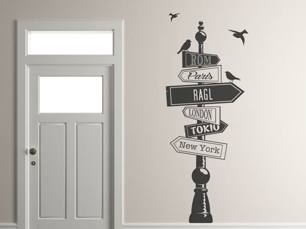 Wandtattoo Ragl Wegweiser