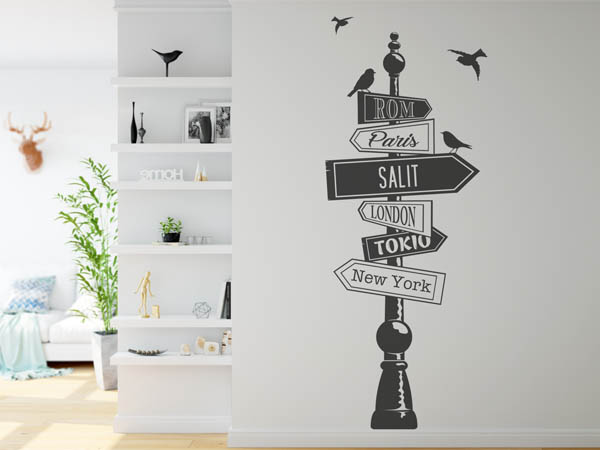 Wandtattoo Salit Wegweiser