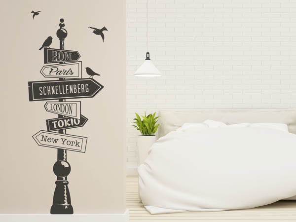 Wandtattoo Schnellenberg Wegweiser
