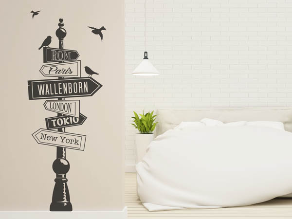 Wandtattoo Wallenborn Wegweiser