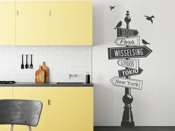 Wandtattoo Wisselsing Wegweiser