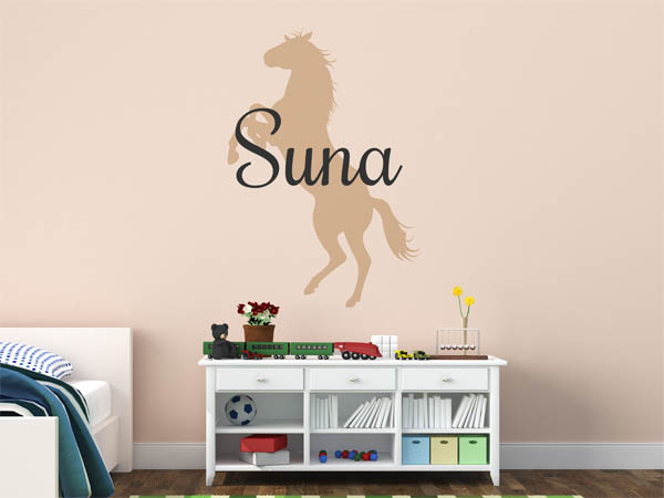 Wandtattoo Suna mit Pferd
