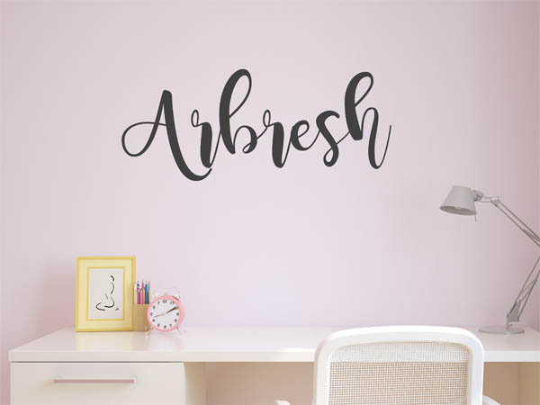 Wandtattoo Arbresh in Handschrift