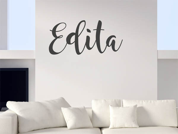 Wandtattoo Edita in Handschrift